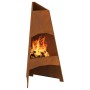 Hoguera Pyramid 50x45x95 cm de Acero envejecido de , Chimeneas - Ref: Foro24-858941, Precio: 80,91 €, Descuento: %