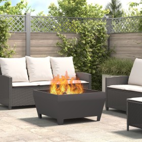 Hoguera Cuadrada Negra 80x80x43 cm de Acero by , Chimneys - Ref: Foro24-858944, Price: 106,02 €, Discount: %