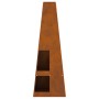 fogata con almacenamiento para troncos 35x35x100 cm de acero envejecido de , Chimeneas - Ref: Foro24-858947, Precio: 84,71 €,...
