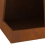 fogata con almacenamiento para troncos 35x35x100 cm de acero envejecido de , Chimeneas - Ref: Foro24-858947, Precio: 84,71 €,...