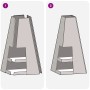 Hoguera con Almacenamiento para Troncos Negra 50x50x100 cm Acero de , Chimeneas - Ref: Foro24-858948, Precio: 130,30 €, Descu...