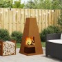 Fogón con almacenamiento de leña 50x50x100 cm de acero envejecido von , Kamine - Ref: Foro24-858949, Preis: 113,04 €, Rabatt: %