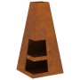 Fogón con almacenamiento de leña 50x50x100 cm de acero envejecido von , Kamine - Ref: Foro24-858949, Preis: 113,04 €, Rabatt: %
