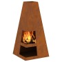 Fogón con almacenamiento de leña 50x50x100 cm de acero envejecido von , Kamine - Ref: Foro24-858949, Preis: 113,04 €, Rabatt: %