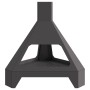 Hoguera con Chimenea Negro 50x43x52 cm Acero de , Chimeneas - Ref: Foro24-858950, Precio: 70,82 €, Descuento: %