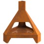 Hoguera con Chimenea 50x43x52 cm Acero envejido de , Chimeneas - Ref: Foro24-858951, Precio: 61,33 €, Descuento: %