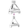Hoguera con Chimenea Negro 50x43x52 cm Acero de , Chimeneas - Ref: Foro24-858950, Precio: 70,82 €, Descuento: %