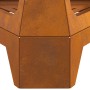 Hoguera con Chimenea 50x43x52 cm Acero envejido de , Chimeneas - Ref: Foro24-858951, Precio: 61,33 €, Descuento: %
