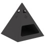 Hoguera Pirámide Negra 50x50x51 cm Acero by , Chimneys - Ref: Foro24-858952, Price: 68,12 €, Discount: %