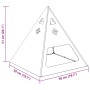 Hoguera Pirámide 50x50x51 cm Acero Resistente a la Intemperie de , Chimeneas - Ref: Foro24-858953, Precio: 61,63 €