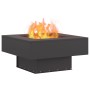 Fogata Cuadrada Negra 60x60x30 cm Acero de , Chimeneas - Ref: Foro24-858954, Precio: 94,69 €, Descuento: %