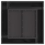 Fogata Cuadrada Negra 60x60x30 cm Acero de , Chimeneas - Ref: Foro24-858954, Precio: 94,69 €, Descuento: %