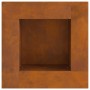 Hoguera cuadrada 60x60x30 cm de acero resistente a la intemperie de , Chimeneas - Ref: Foro24-858955, Precio: 81,83 €, Descue...