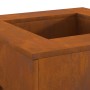 Hoguera cuadrada 60x60x30 cm de acero resistente a la intemperie de , Chimeneas - Ref: Foro24-858955, Precio: 81,83 €, Descue...