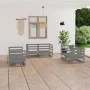 Gartenmöbel-Set 6-teilig, graues massives Kiefernholz von vidaXL, Gartensets - Ref: Foro24-3075441, Preis: 289,07 €, Rabatt: %