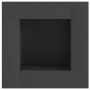 Hoguera cuadrada negra de acero 80x80x40 cm de , Chimeneas - Ref: Foro24-858956, Precio: 144,62 €, Descuento: %
