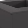 Hoguera cuadrada negra de acero 80x80x40 cm de , Chimeneas - Ref: Foro24-858956, Precio: 144,62 €, Descuento: %