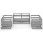 Gartenmöbel-Set 6-teilig, graues massives Kiefernholz von vidaXL, Gartensets - Ref: Foro24-3075441, Preis: 293,04 €, Rabatt: %