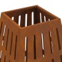 Hoguera Cuadrada 50x50x70 cm de Acero Resistente a la Intemperie de , Chimeneas - Ref: Foro24-858959, Precio: 83,84 €, Descue...