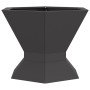 Hoguera Hexagonal Negra 50x50x40 cm Acero de , Chimeneas - Ref: Foro24-858960, Precio: 79,36 €, Descuento: %