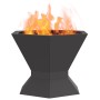 Hoguera Hexagonal Negra 50x50x40 cm Acero de , Chimeneas - Ref: Foro24-858960, Precio: 79,36 €, Descuento: %