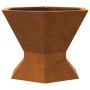 Chimenea Hexagonal 50x50x40 cm Acero Resistente a la Intemperie de , Chimeneas - Ref: Foro24-858961, Precio: 68,75 €, Descuen...