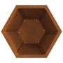Chimenea Hexagonal 50x50x40 cm Acero Resistente a la Intemperie de , Chimeneas - Ref: Foro24-858961, Precio: 68,75 €, Descuen...