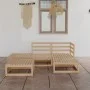 Gartenmöbel-Set 5 Stück aus massivem Kiefernholz von vidaXL, Gartensets - Ref: Foro24-3075479, Preis: 277,24 €, Rabatt: %