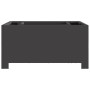 Hoguera cuadrada negra 60x60x30 cm de acero de , Chimeneas - Ref: Foro24-858962, Precio: 122,63 €, Descuento: %
