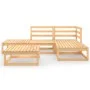 Gartenmöbel-Set 5 Stück aus massivem Kiefernholz von vidaXL, Gartensets - Ref: Foro24-3075479, Preis: 277,24 €, Rabatt: %