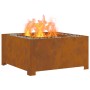 Hoguera Cuadrada 80x80x40 cm Acero Resistente a la Intemperie de , Chimeneas - Ref: Foro24-858965, Precio: 156,25 €, Descuent...