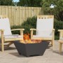 Hoguera Cuadrada Negra 60x60x30 cm de Acero de , Chimeneas - Ref: Foro24-858966, Precio: 69,20 €, Descuento: %