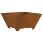 Hoguera Cuadrada 60x60x30 cm de Acero Resistente a la Intemperie de , Chimeneas - Ref: Foro24-858967, Precio: 59,98 €, Descue...