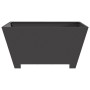 Hoguera Cuadrada Negra 80x80x40 cm de Acero de , Chimeneas - Ref: Foro24-858968, Precio: 101,28 €, Descuento: %