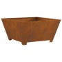 Fogata Cuadrada 80x80x40 cm Acero Resistente a la Intemperie de , Chimeneas - Ref: Foro24-858969, Precio: 87,80 €, Descuento: %