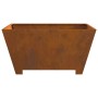 Fogata Cuadrada 80x80x40 cm Acero Resistente a la Intemperie de , Chimeneas - Ref: Foro24-858969, Precio: 87,80 €, Descuento: %