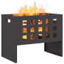 Hoguera Rectangular Negra 50x30x40 cm Acero de , Chimeneas - Ref: Foro24-858970, Precio: 64,64 €, Descuento: %
