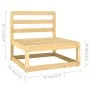 Gartenmöbel-Set 5 Stück aus massivem Kiefernholz von vidaXL, Gartensets - Ref: Foro24-3075479, Preis: 277,24 €, Rabatt: %