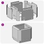 Fogata sin humo 58x58x51 cm de acero resistente al clima de , Chimeneas - Ref: Foro24-858975, Precio: 108,98 €, Descuento: %