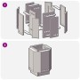 Fogón Sin Humo 48x48x51 cm de Acero Resistente a la Intemperie von , Kamine - Ref: Foro24-858977, Preis: 82,70 €, Rabatt: %