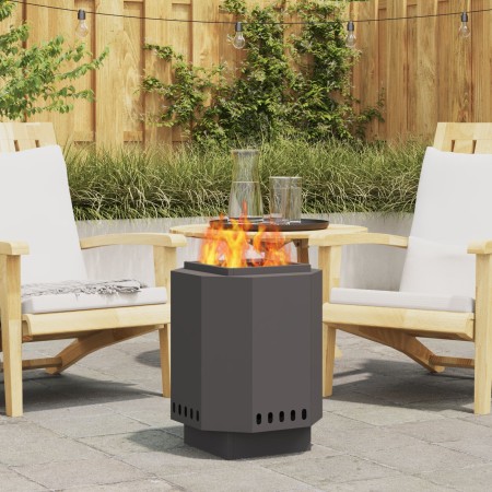 Fogata Sin Humo Negra 38x38x51 cm de Acero - de , Chimeneas - Ref: Foro24-858978, Precio: 91,55 €, Descuento: %