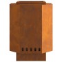 Fogata sin humo 38x38x51 cm Acero inoxidable de , Chimeneas - Ref: Foro24-858979, Precio: 74,63 €, Descuento: %