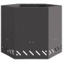 Hoguera Sin Humo Hexagonal Negra 58x58x51 cm Acero de , Chimeneas - Ref: Foro24-858980, Precio: 119,62 €, Descuento: %