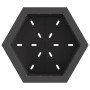 Hoguera Sin Humo Hexagonal Negra 58x58x51 cm Acero de , Chimeneas - Ref: Foro24-858980, Precio: 119,62 €, Descuento: %