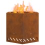 Hoguera Sin Humo Hexagonal 58x58x51 cm Acero Resistente a la Intemperie de , Chimeneas - Ref: Foro24-858981, Precio: 96,88 €,...