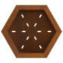 Hoguera Sin Humo Hexagonal 58x58x51 cm Acero Resistente a la Intemperie de , Chimeneas - Ref: Foro24-858981, Precio: 96,88 €,...