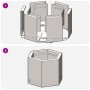 Hoguera Sin Humo Hexagonal 58x58x51 cm Acero Resistente a la Intemperie de , Chimeneas - Ref: Foro24-858981, Precio: 96,88 €,...