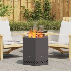Hoguera Sin Humo Hexagonal Negra 48x48x51 cm Acero von , Kamine - Ref: Foro24-858982, Preis: 98,83 €, Rabatt: %
