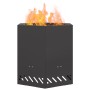 Hoguera Sin Humo Hexagonal Negra 48x48x51 cm Acero de , Chimeneas - Ref: Foro24-858982, Precio: 103,12 €, Descuento: %