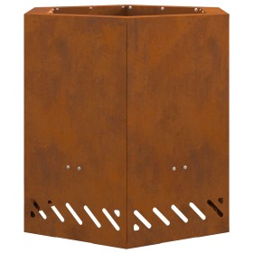 Hoguera Sin Humo Hexagonal 48x48x51 cm Acero